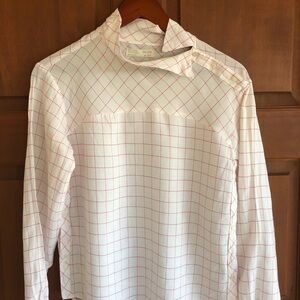 Zara Girls size 14 white and pink  blouse